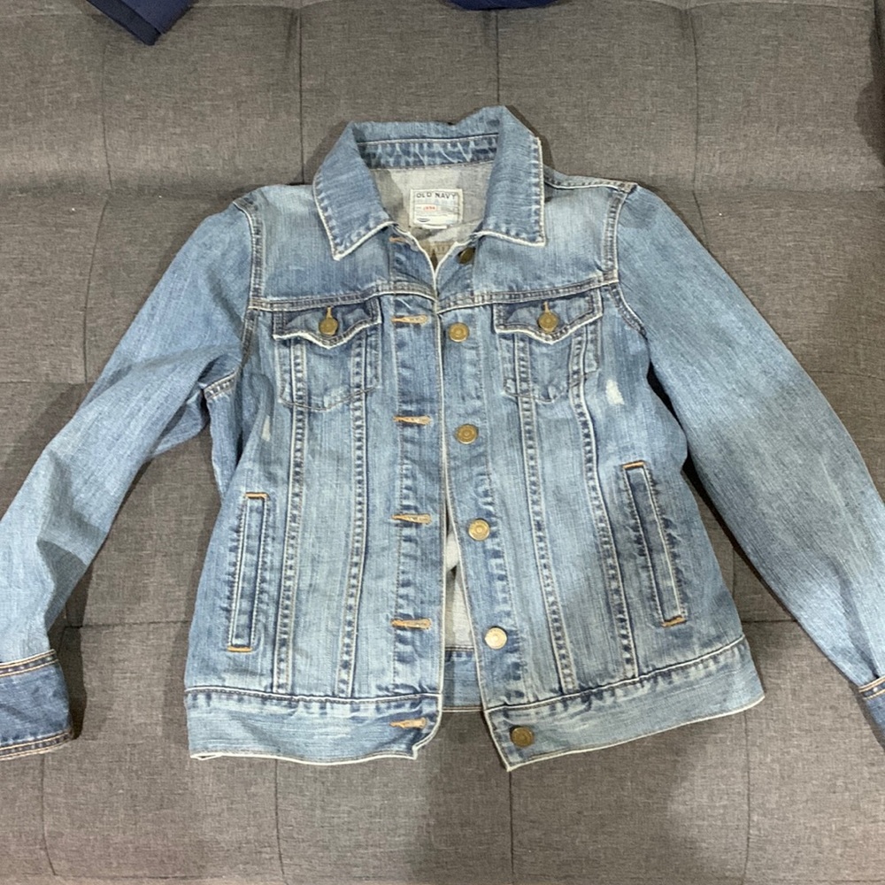 Jean jacket by Old Navy.